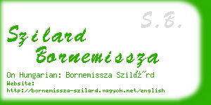 szilard bornemissza business card